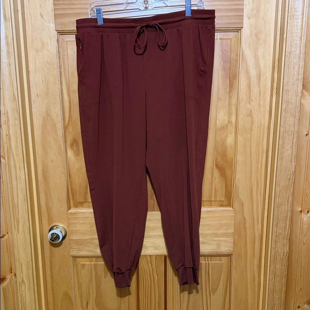 Rachel Zoe Rust Colored Classic Joggers.  Size XL.